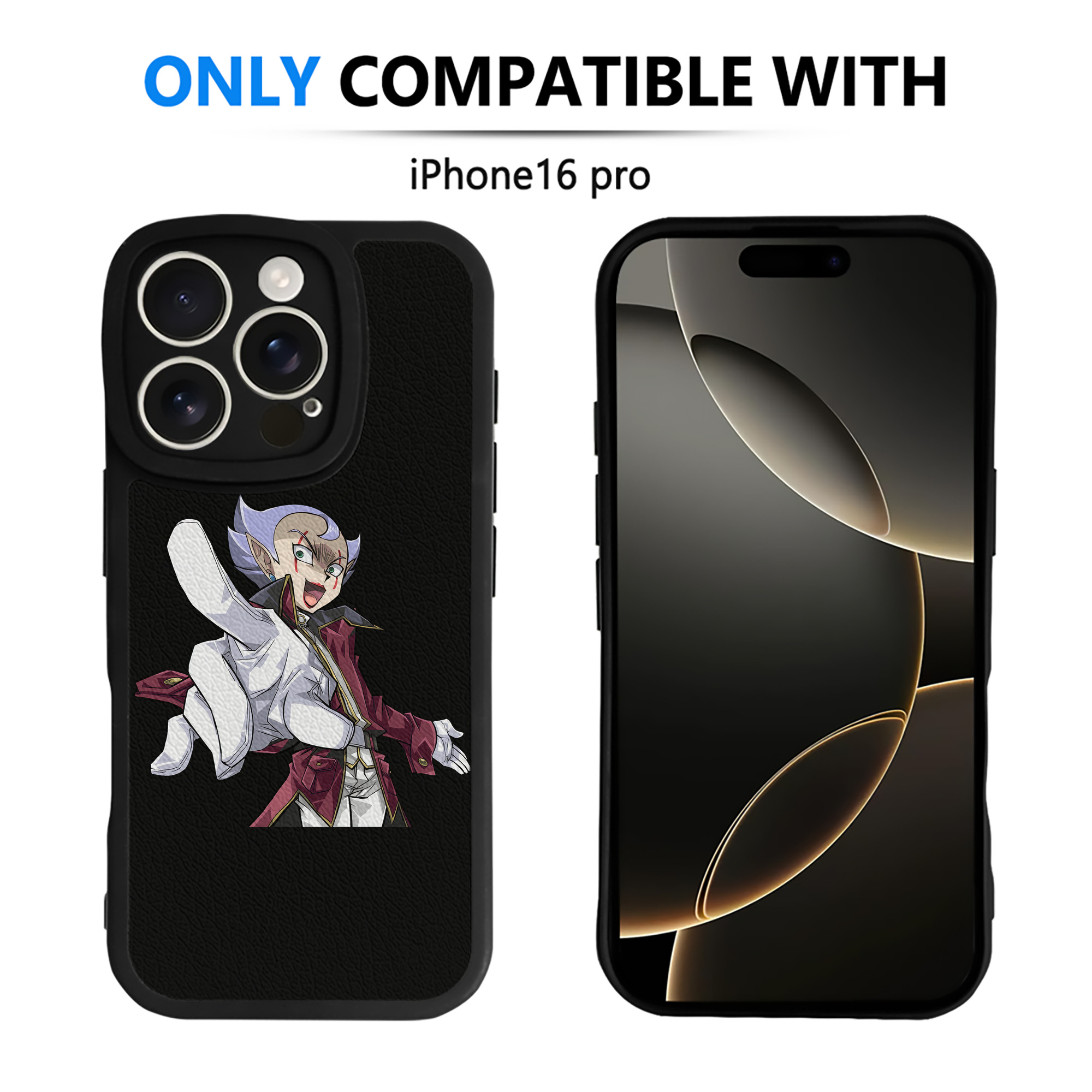 （画像用） 遊☆戯☆王 Yu-Gi-Oh! 【iPhone 16シリーズ対応】シリコンスマホケース（レザー調） 材質：シリコン